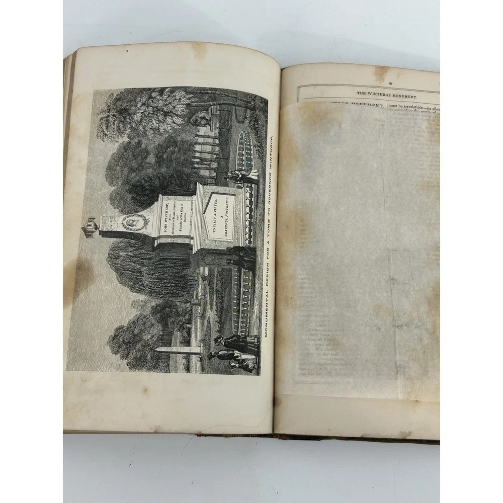 The New Pictorial Magazine Volume 5 By Robert Sears 1848 Antique Hardcover Book